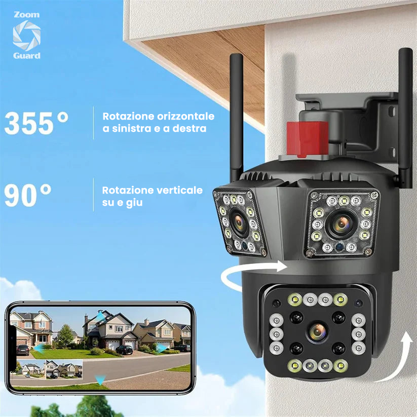 Zoom Guard: Telecamera di sicurezza + Memoria illimitata - 🎁Acquista 1, ricevi 2!